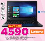 Lenovo 15.6" Intel Celeron Notebook Ideapad 110