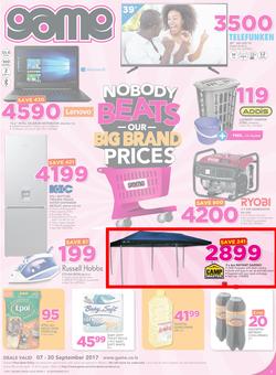 Game Lesotho : Nobody Beats Our Big Brand Prices (7 Sep - 20 Sep 2017), page 1