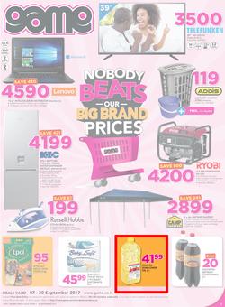 Game Lesotho : Nobody Beats Our Big Brand Prices (7 Sep - 20 Sep 2017), page 1