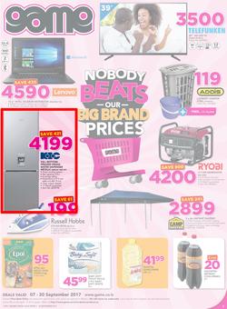 Game Lesotho : Nobody Beats Our Big Brand Prices (7 Sep - 20 Sep 2017), page 1