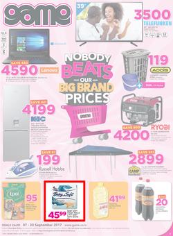 Game Lesotho : Nobody Beats Our Big Brand Prices (7 Sep - 20 Sep 2017), page 1