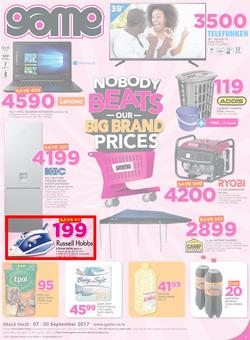Game Lesotho : Nobody Beats Our Big Brand Prices (7 Sep - 20 Sep 2017), page 1