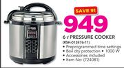 Logik 6Ltr Pressure Cooker RSH-012476-11