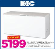 KIC 553Ltr Chest Freezer White KCG 5701