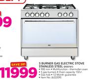 Defy 5 Burner Gas Electric Stove Stainless Steel DGS161