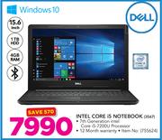 Dell 15.6" Intel Core i5 Notebook 3567