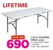 Lifetime 1.22m Folding Table 80206