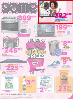 Game Malawi : Nobody Beats Our Big Brand Prices (7 Sep - 20 Sep 2017), page 1