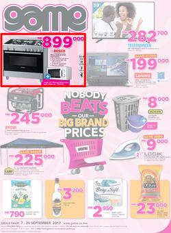 Game Malawi : Nobody Beats Our Big Brand Prices (7 Sep - 20 Sep 2017), page 1