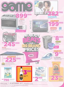 Game Malawi : Nobody Beats Our Big Brand Prices (7 Sep - 20 Sep 2017), page 1