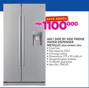 Samsung 660ltr Metallic Side By Side Fridge Water Dispenser-RSA1WHMG1 XFA