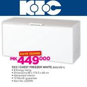 KIC 553ltr White Chest Freezer-KCG 570 1
