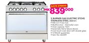 Defy 5 Burner Gas Electric Stove Stainless Steel-DGS161