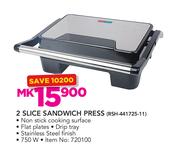 Logik 2 Slice Sandwich Press-RSH-441725-11