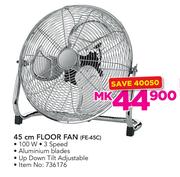 Logik 45cm 100W Floor Fan-FE-45c