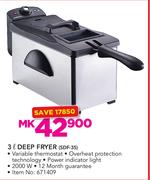 Salton 3ltr 2000W Deep Fryer-SDF-35