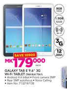 Samsung Galaxy Tab E 9.6" 3G Wi-Fi TTablet-Tab BLK T561-Each