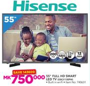 Hisense 55" Full HD Smart LED TV-55K31100PW