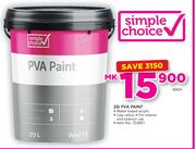 Simple Choice 20ltr PVA Paint-Each