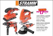 Stramm 150W Orbital Sander/450W Jigsaw/500W Angle Grinder Or 500W Impact Drill-Each