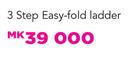 Home Quip 3 Step Easy-Fold Ladder