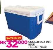 Camp Master 50Ltr Blue Cooler Box