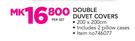 Sheraton Textiles Double Duvet Covers-Per Set