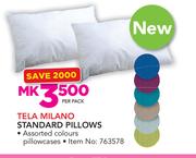 Tela Milano Standard Pillows-Per Pack