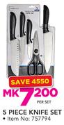 Mainstays 5-Piece Knife Set-Per Set