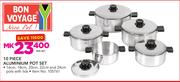 Bon Voyage 10-Piece Aluminium Pot Set-Per Set