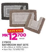 Always Home 2-Piece Bathroom Mat Sets-Per Set
