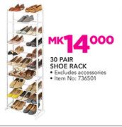 30 Pair Shoe Rack