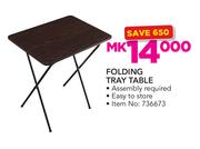 Folding Tray Table