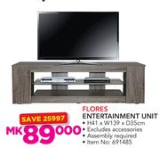 Flores Entertainment Unit-H41 x W139 x D35cm Excluding Accessories