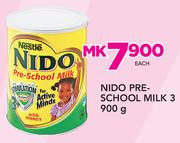 Nido Pre-School Milk 3-900g