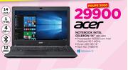 Acer 14" Notebook  Intel Celeron 14"-ESI-431