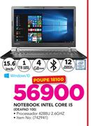Lenovo 15.6" Notebook Intel Core I5-IDEAPAD 100