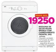 Defy 5Kg Máquina De Secar Roupa Branca Com Carregamento Frontal DTD258