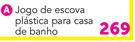 Addis jogo de Escova Plástica para casa de banho