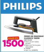 Philips 1000W Ferro de Engomar Clássico-HD1172 27