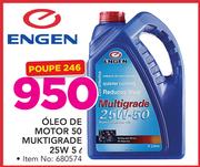 Engen Óleo de Motor 50 Multigrade 25W-5Ltr