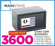 Mainstays Caixa com Bloqueio 31x20x20cm