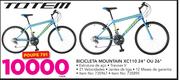 Totem bicicleta mountain XC 110 24" ou 26"-cada