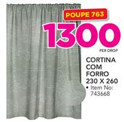 Always Home cortina com Forro-230 x 260 per drop