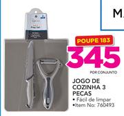 Mainstays jogo de cozinha 3 pecas-por conjunto