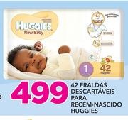42 Fraldas Descartaveis Para Recem Nascido Huggies