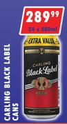 Carling Black Label Cans-24 x 500ml