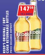 Redd's Original/Dry Cider Returnable Bottles-12 x 440ml
