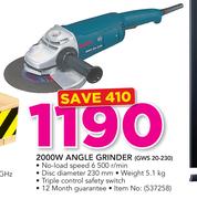 Bosch 2000W Angle Grinder GWS 20-230