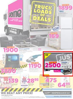 Game Botswana : Truck Loads Of Deals (28 Sep - 11 Oct 2017), page 1
